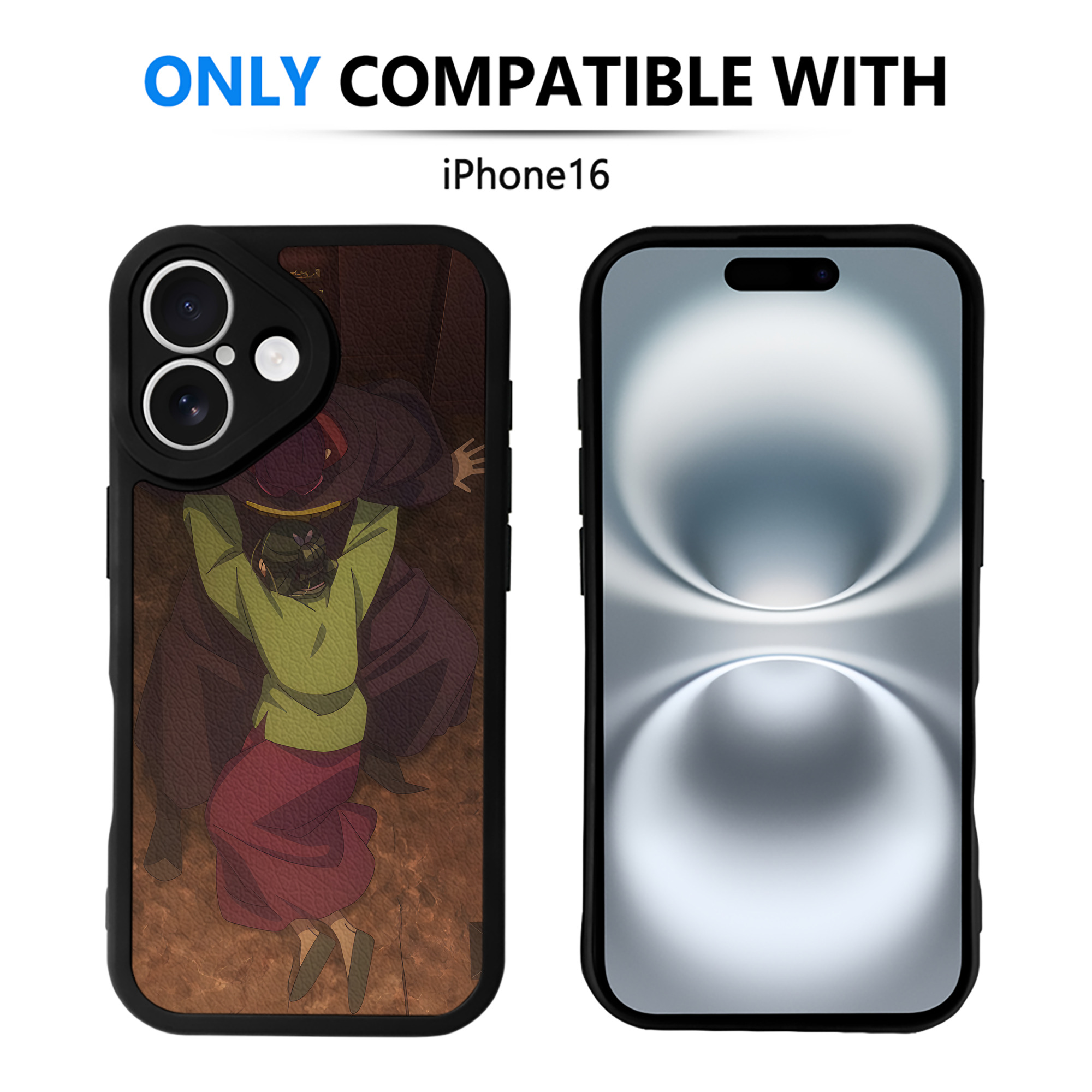 （画像用） 薬屋のひとりごと The Apothecary Diaries 【iPhone 16シリーズ対応】シリコンスマホケース（レザー調） 材質：シリコン